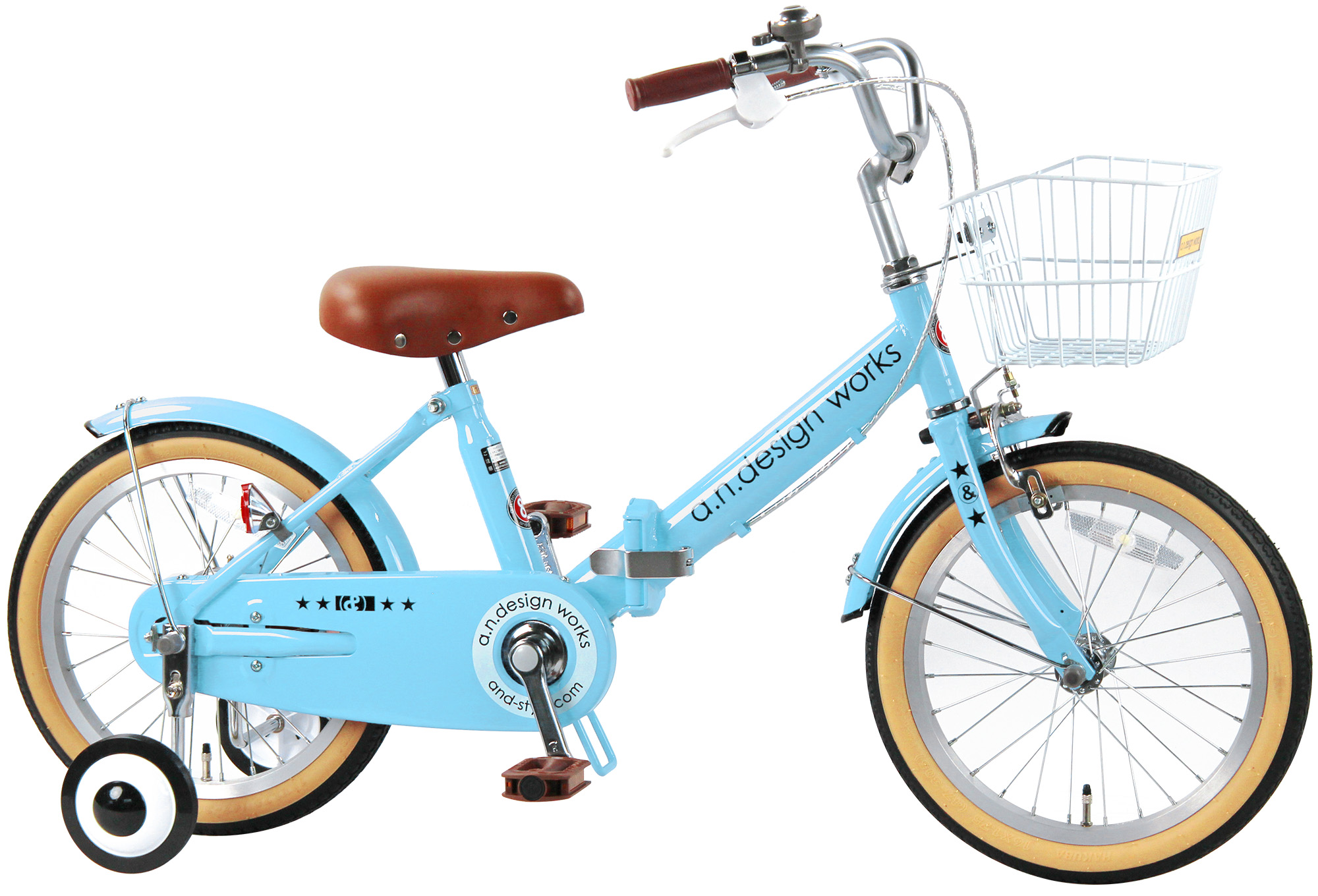 a.n.design-works 折りたたみ自転車 子供用 18インチ 本体 女の子