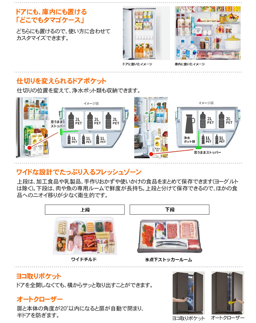 三菱（MITSUBISHI） 標準設置費込み 冷蔵庫 MR-WZ55K-W（MR-WZ55J-Wの