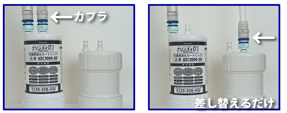 リクシル/イナックス 浄水器 カートリッジ と互換性のある 日本製 浄水
