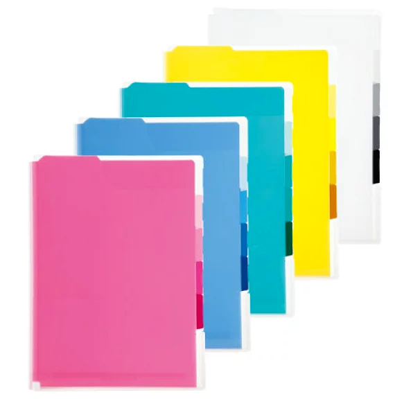 KING JIM（キングジム） スーパーハードホルダー 5山インデックス 透明