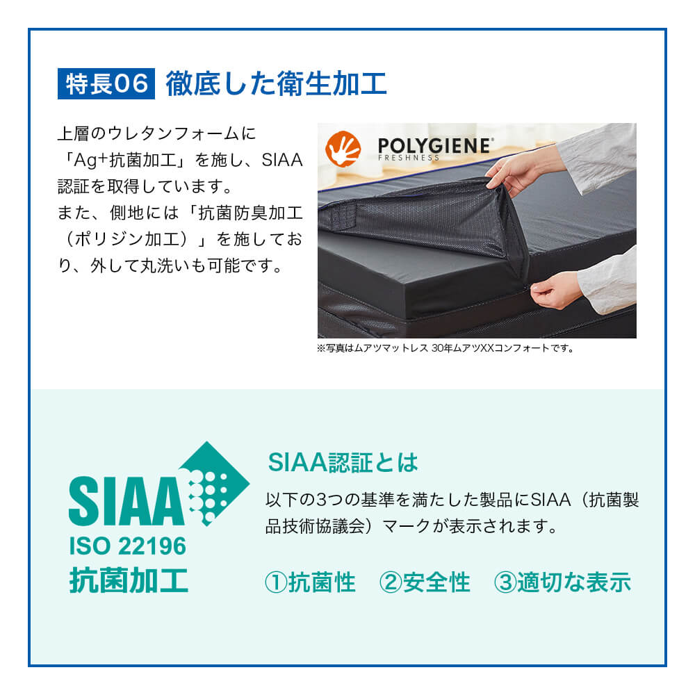 西川（nishikawa） マットレス ダブル ムアツ布団 折りたたみ 三つ折り