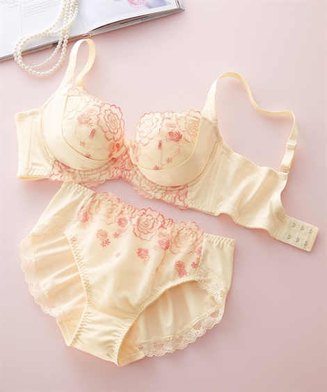 ニッセン（nissen） ブラジャー ショーツ セット レディース 脇高