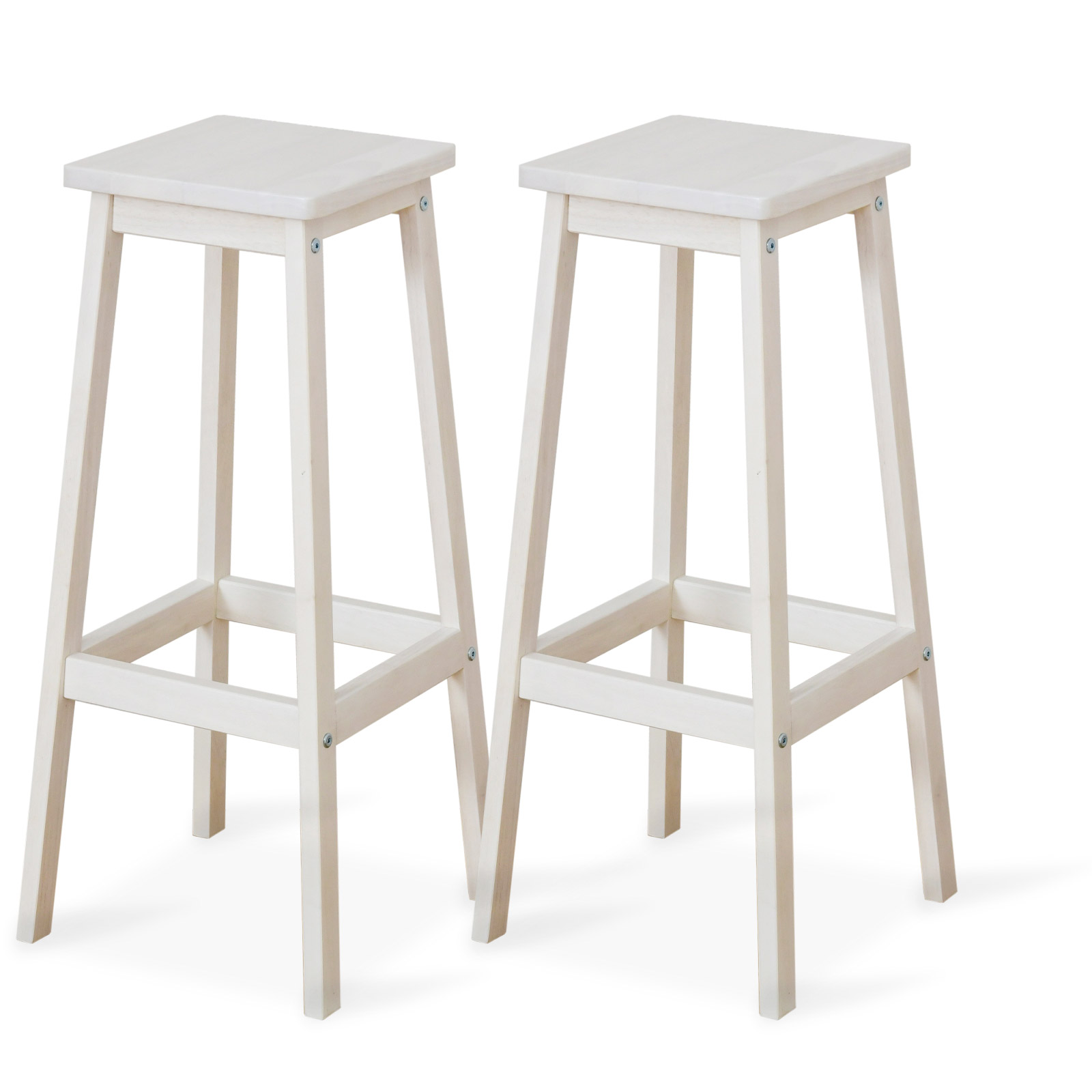 moca company ハイスツール スツール 二脚 セット 高さ 70 白 ホワイト