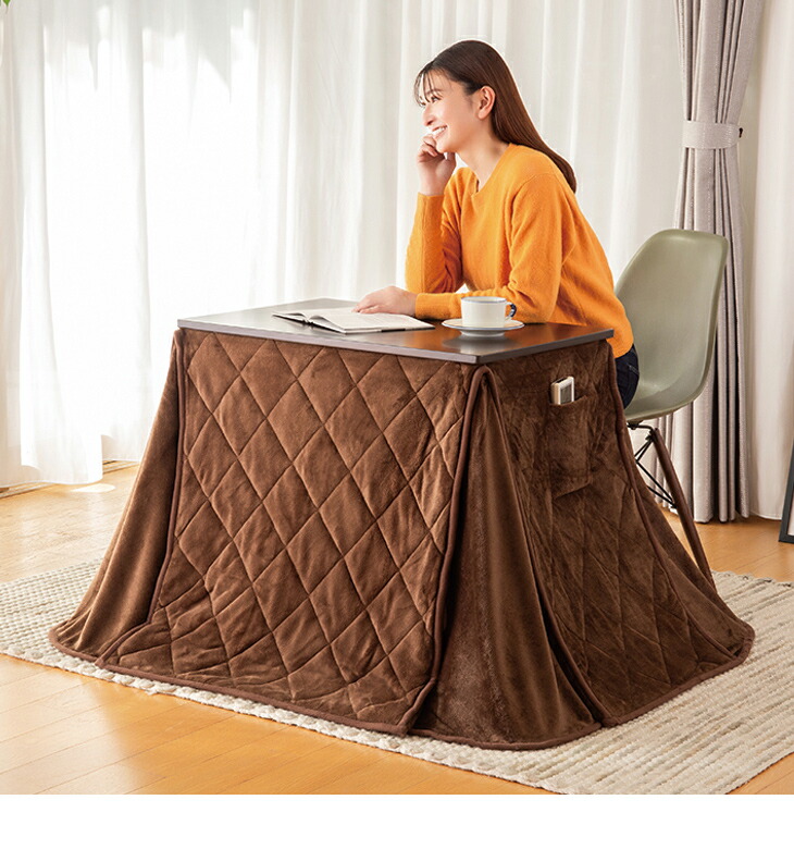 こたつテーブル こたつデスク こたつ布団 2点セット デスクこたつ 一人