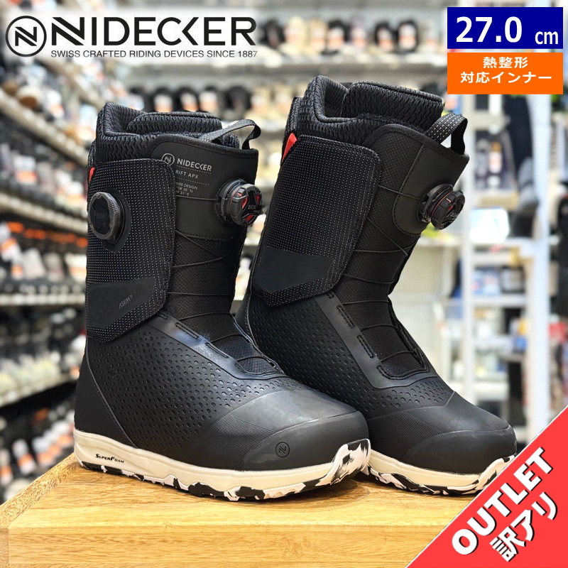 ラスト1点】 OUTLET 24-25 NIDECKER RIFT APX BLACK 27cm