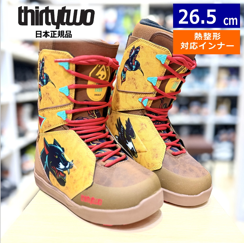 24-25 THIRTYTWO LASHED FAVA カラー:TOBACCO 26.5cm サーティーツー