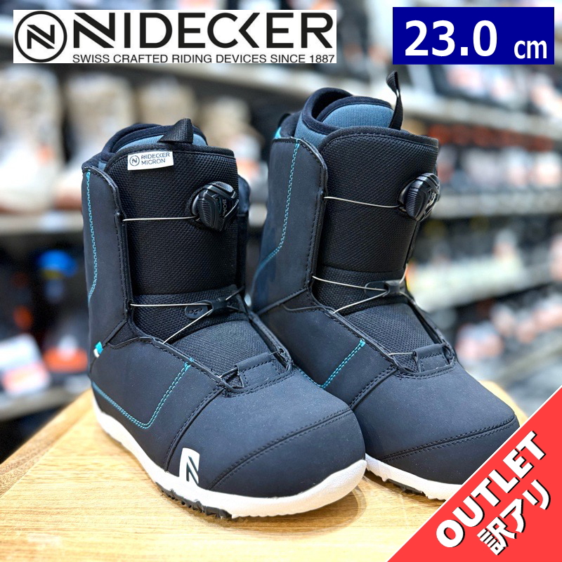 ラスト1点】 【OUTLET】NIDECKER MICRON BOA カラー:BLACK 23cm