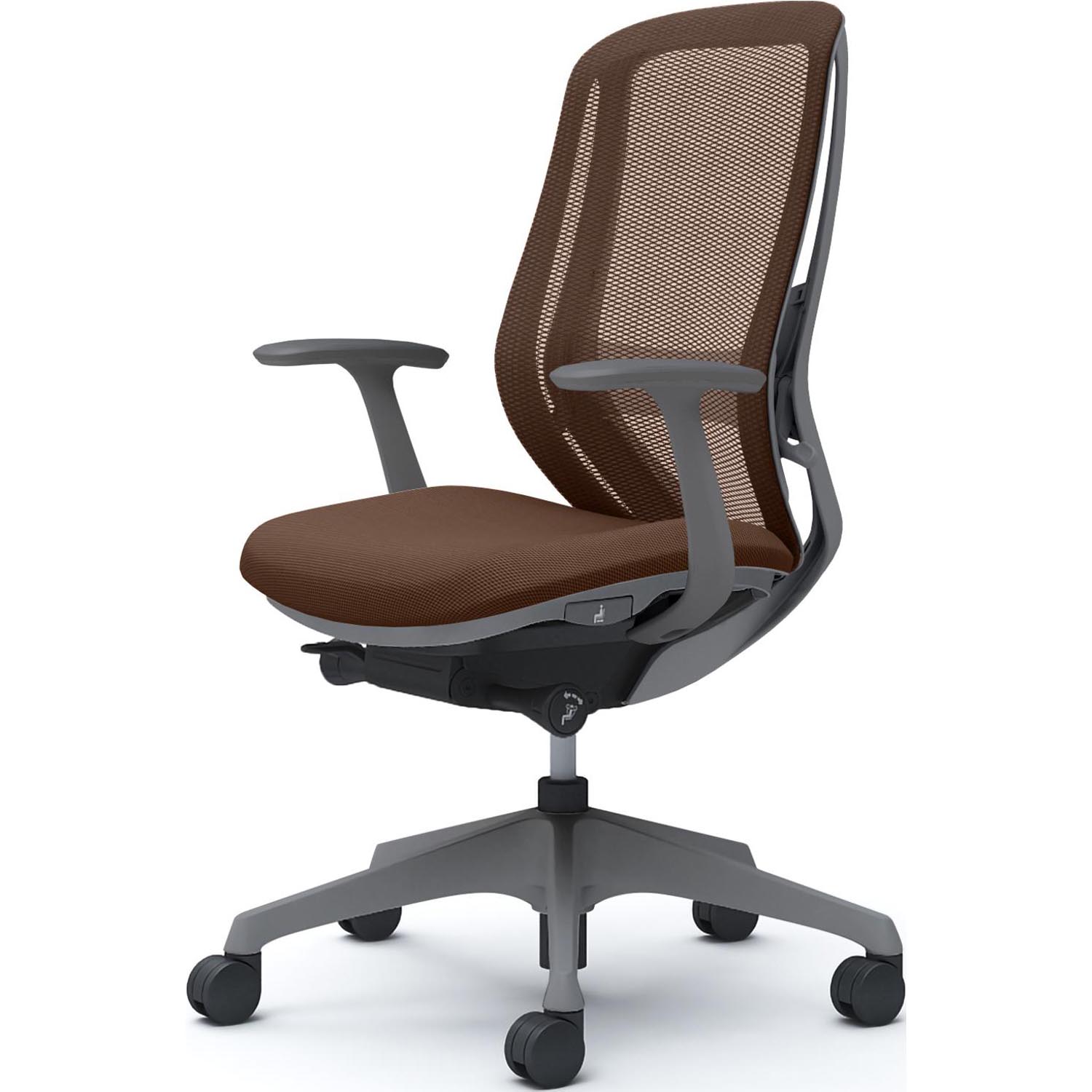 オカムラ（okamura） シルフィー オフィスチェア 固定肘 背メッシュ 座