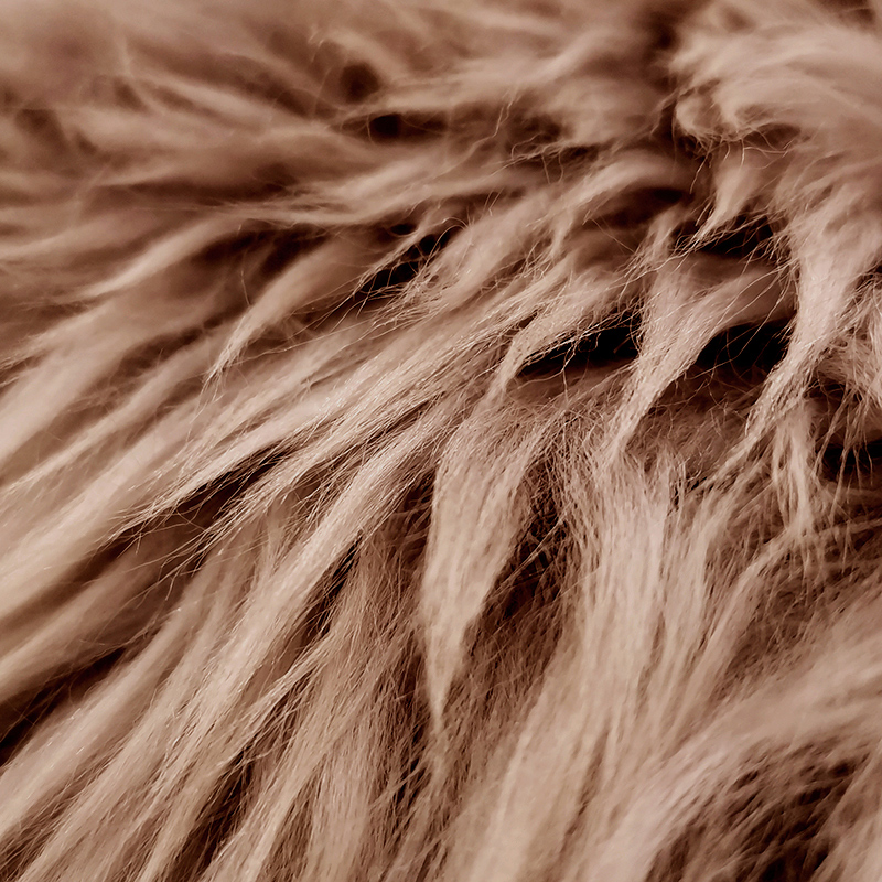 ムートンラグ ラグ 60×90cm 本革 1匹物 子羊 ラムファー 羊毛 長毛