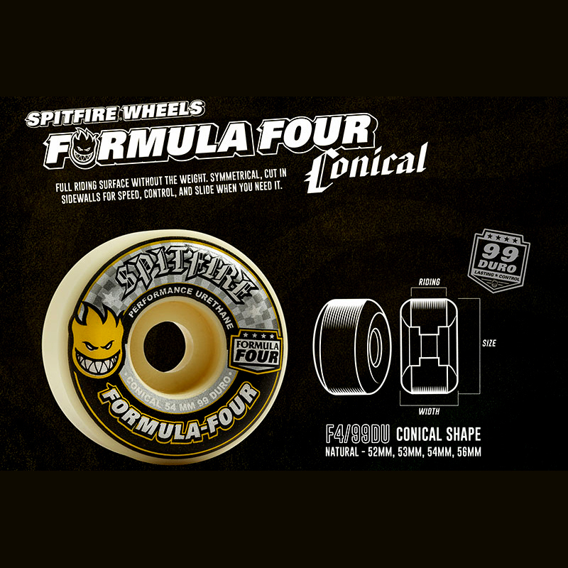 SPITFIRE WHEELS SPITFIRE スピットファイヤー FORMULA FOUR CONICAL