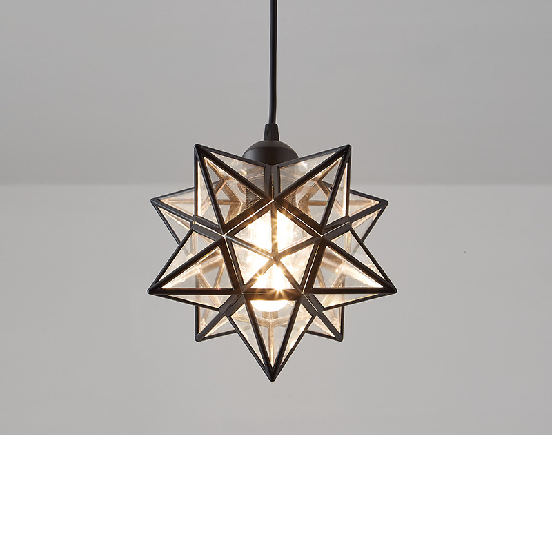 AAAZM ペンダントライト 北欧 星型 おしゃれ LED電球 スター 和風 天井