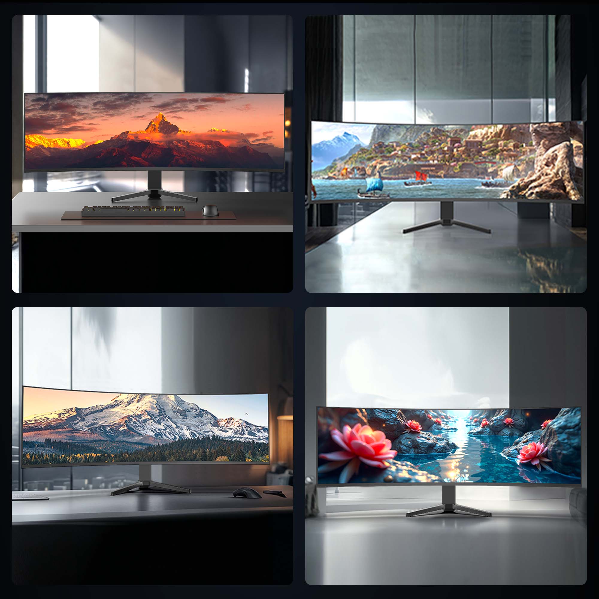 VETESA 新モデル 新品 49インチPCモニター 超曲面 1500R 4K 144Hz