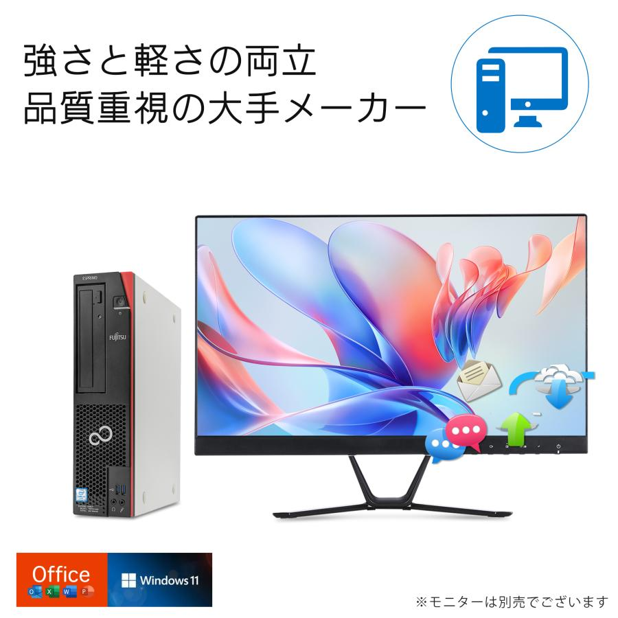富士通（FUJITSU） デスクトップ パソコン FUJISTU office Win11搭載