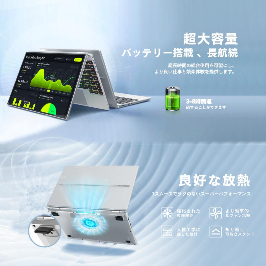 VETESA ノートパソコン タッチパネル 14インチWin11 office搭載 Intel