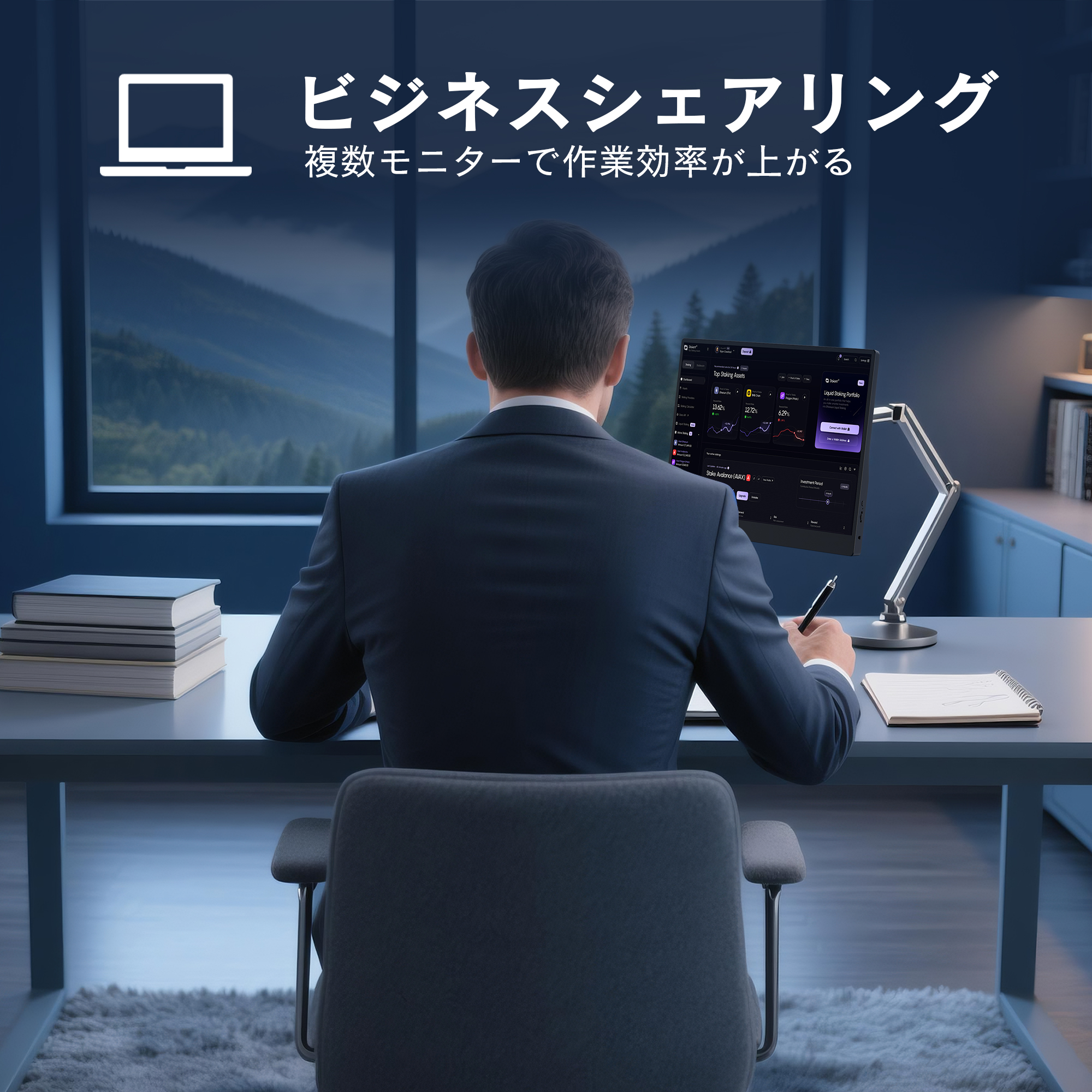 VETESA 2025新型 15.6インチ モバイルモニター ポータブルモニター PC