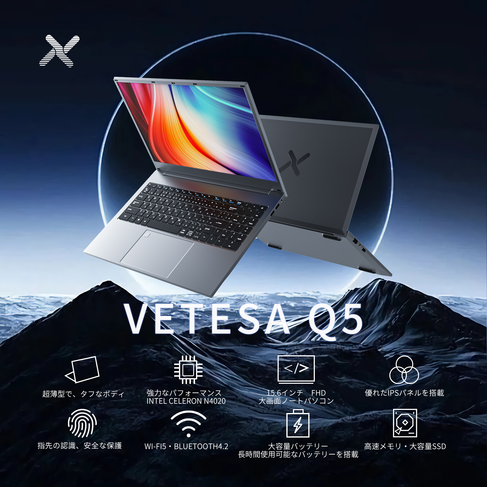 VETESA 新品ノートパソコン Win11搭載 Office Pentium Gold 6500Y