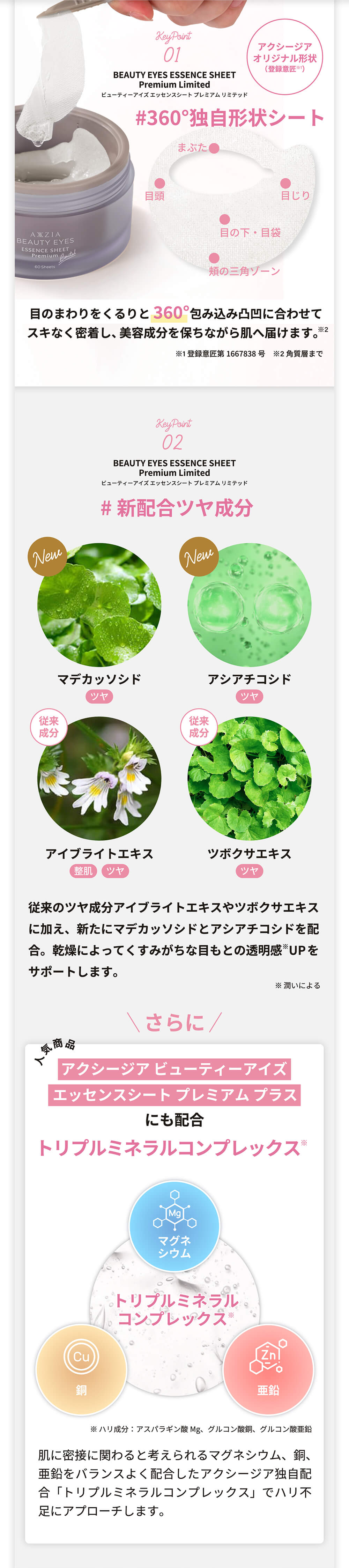 AXXZIA（アクシージア） 目元 パック シート 両目で30回分