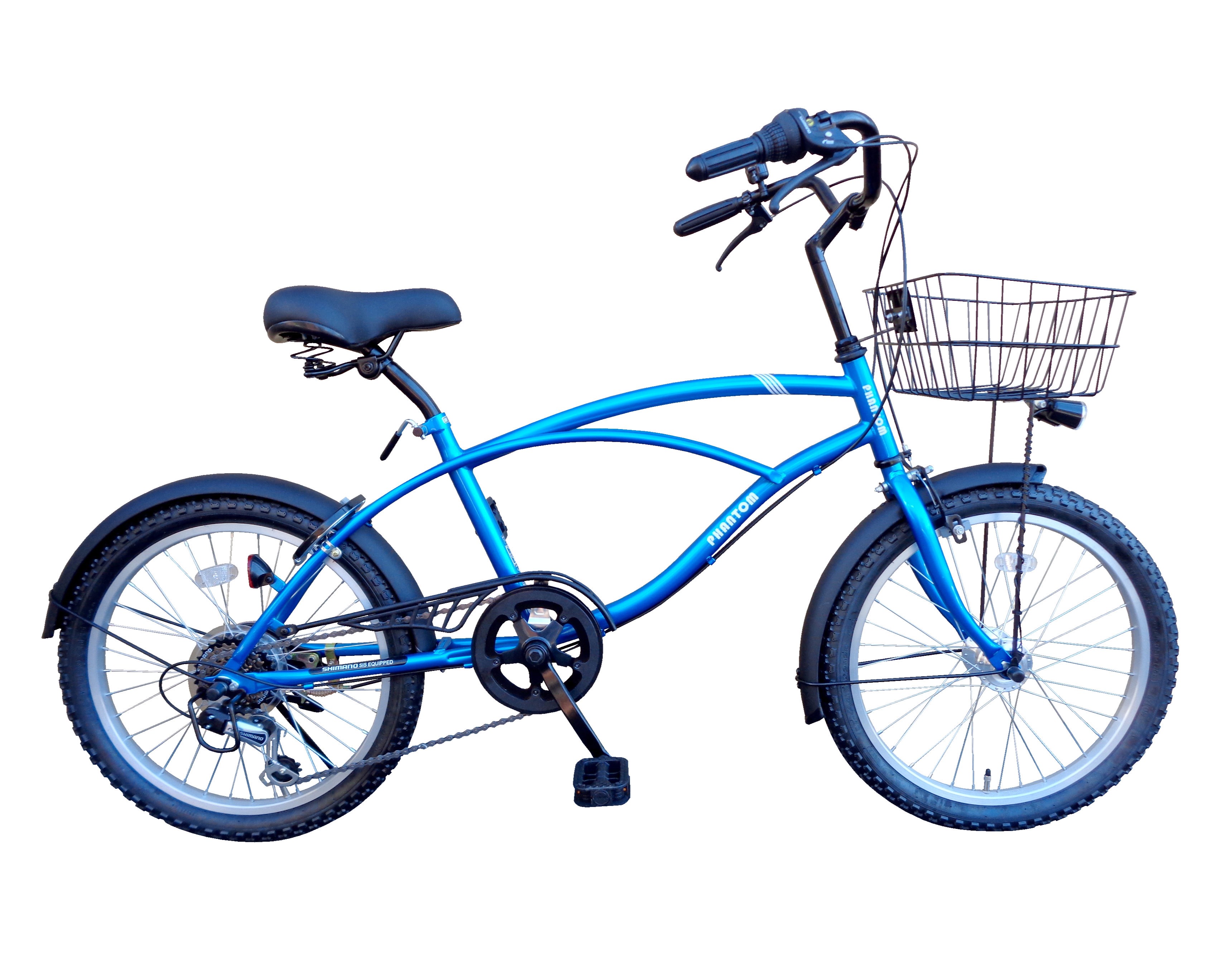 20型 20インチ ビーチクルーザー ビーチバイク フロントバスケット6段