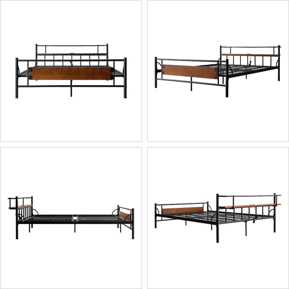 エア・リゾーム ベッド ベッドフレーム ダブル おしゃれ ダブルベッド