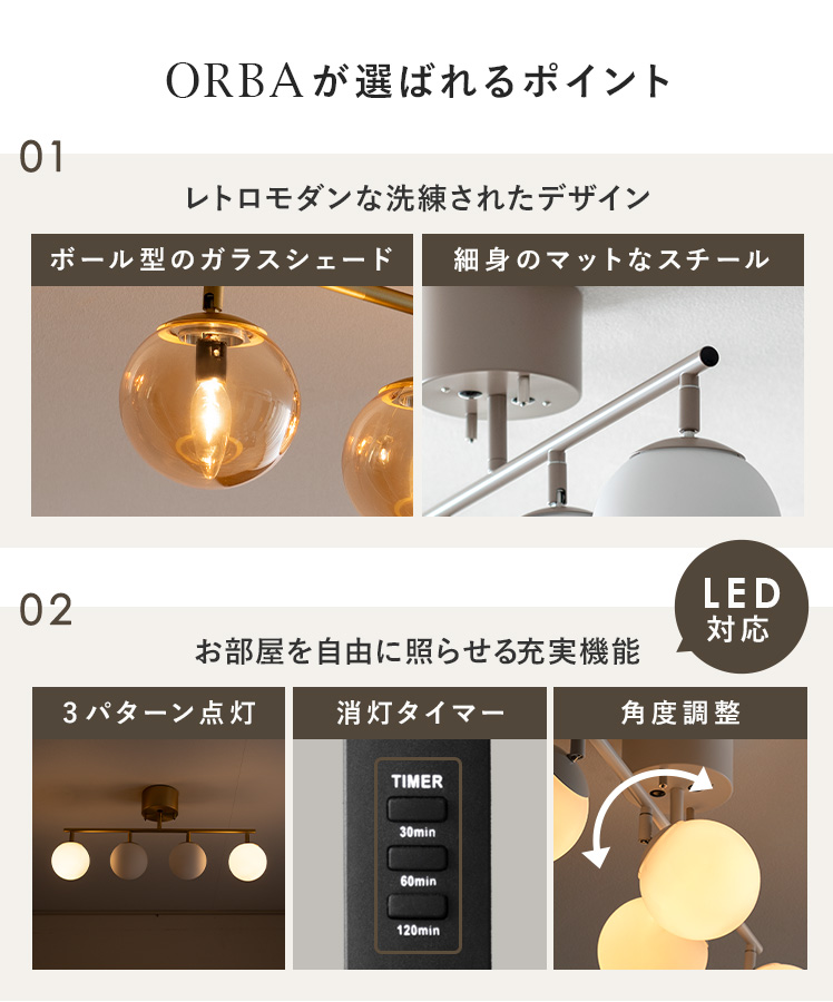 エア・リゾーム シーリングライト LED 対応 照明器具 天井照明 4灯