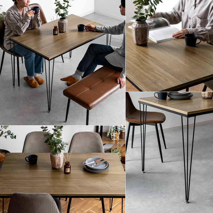 エア・リゾーム ダイニングテーブル 4人用 おしゃれ 食卓テーブル