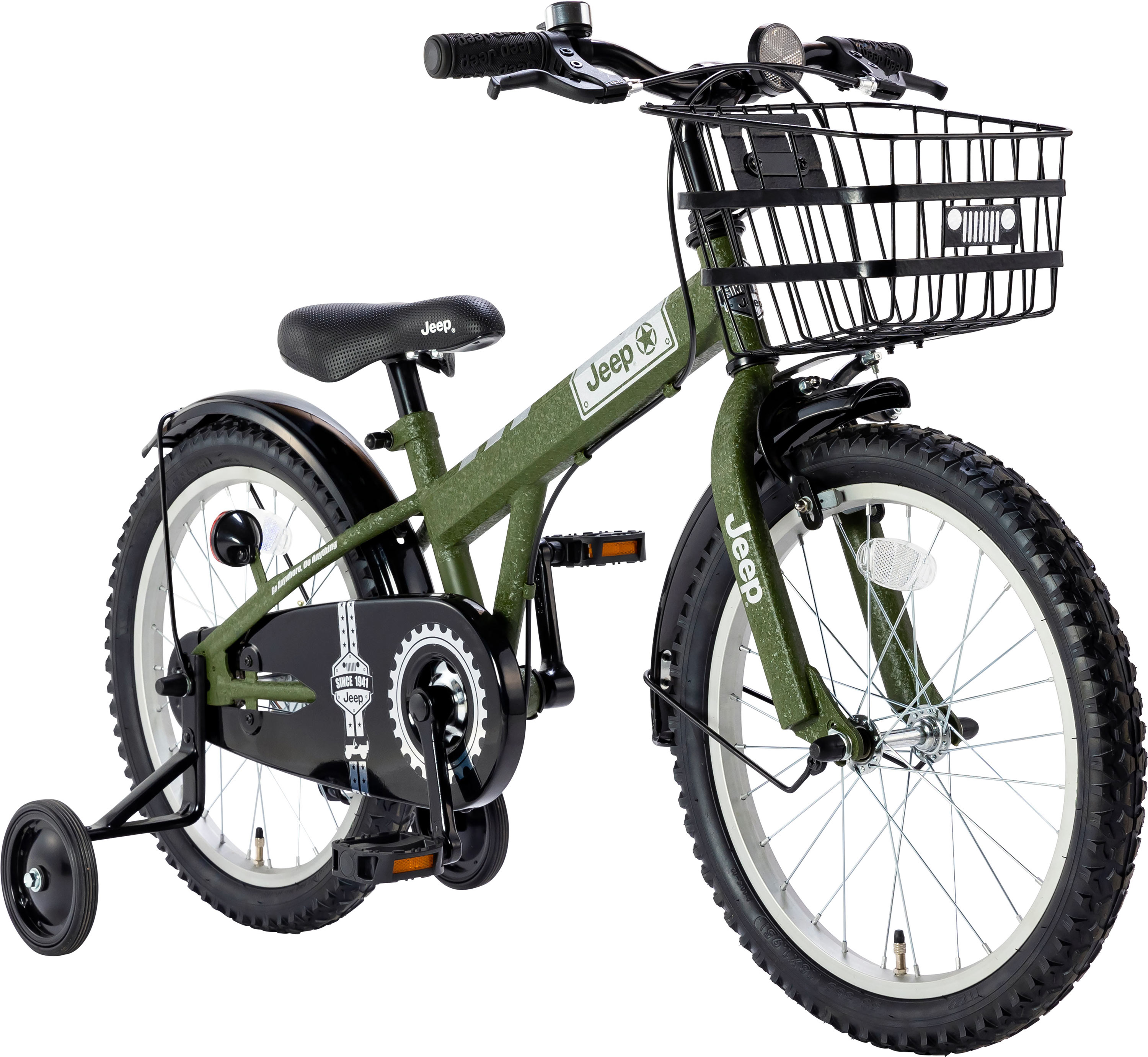 Jeep（ジープ） 本州 送料無料 18インチ 補助輪 カゴ 子ども キッズ