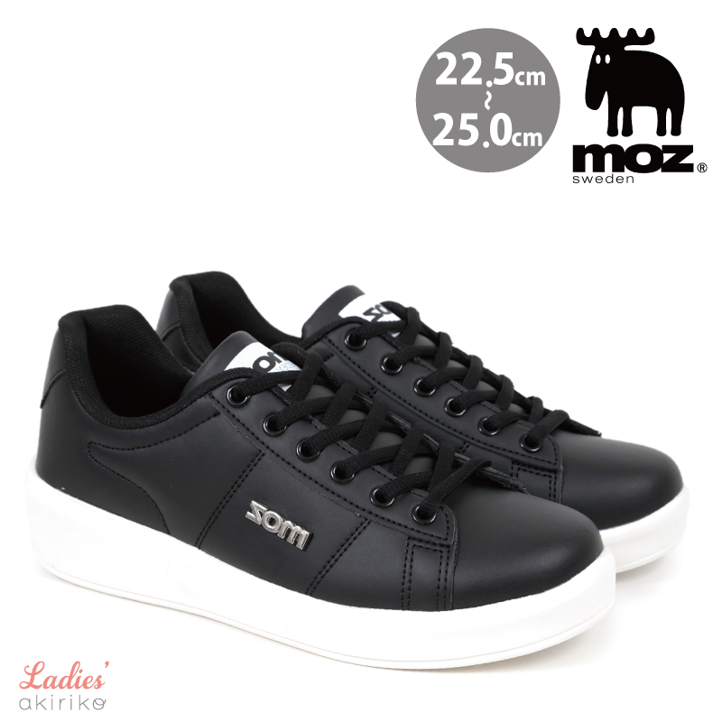moz（モズ） スニーカー コート ホワイト レースアップ レディース