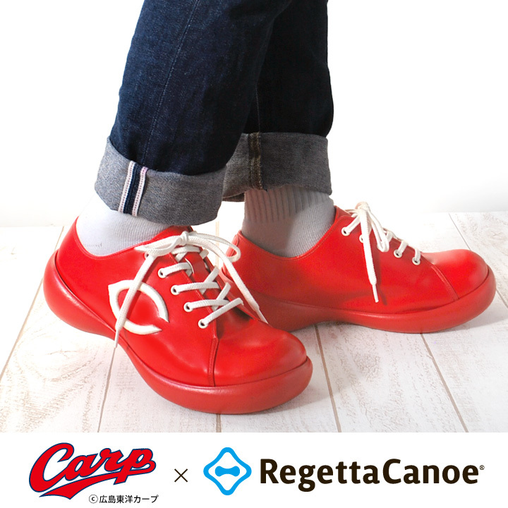 広島カープ リゲッタカヌー コラボ スニーカー レディース メンズ