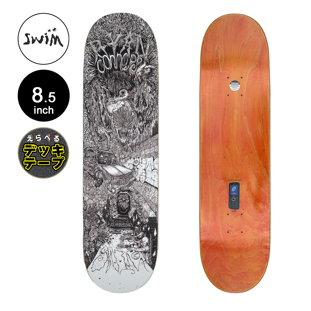 スイム SWIM スケボー デッキ 8.5 RYAN CONNORS DEBUT DECK スケート