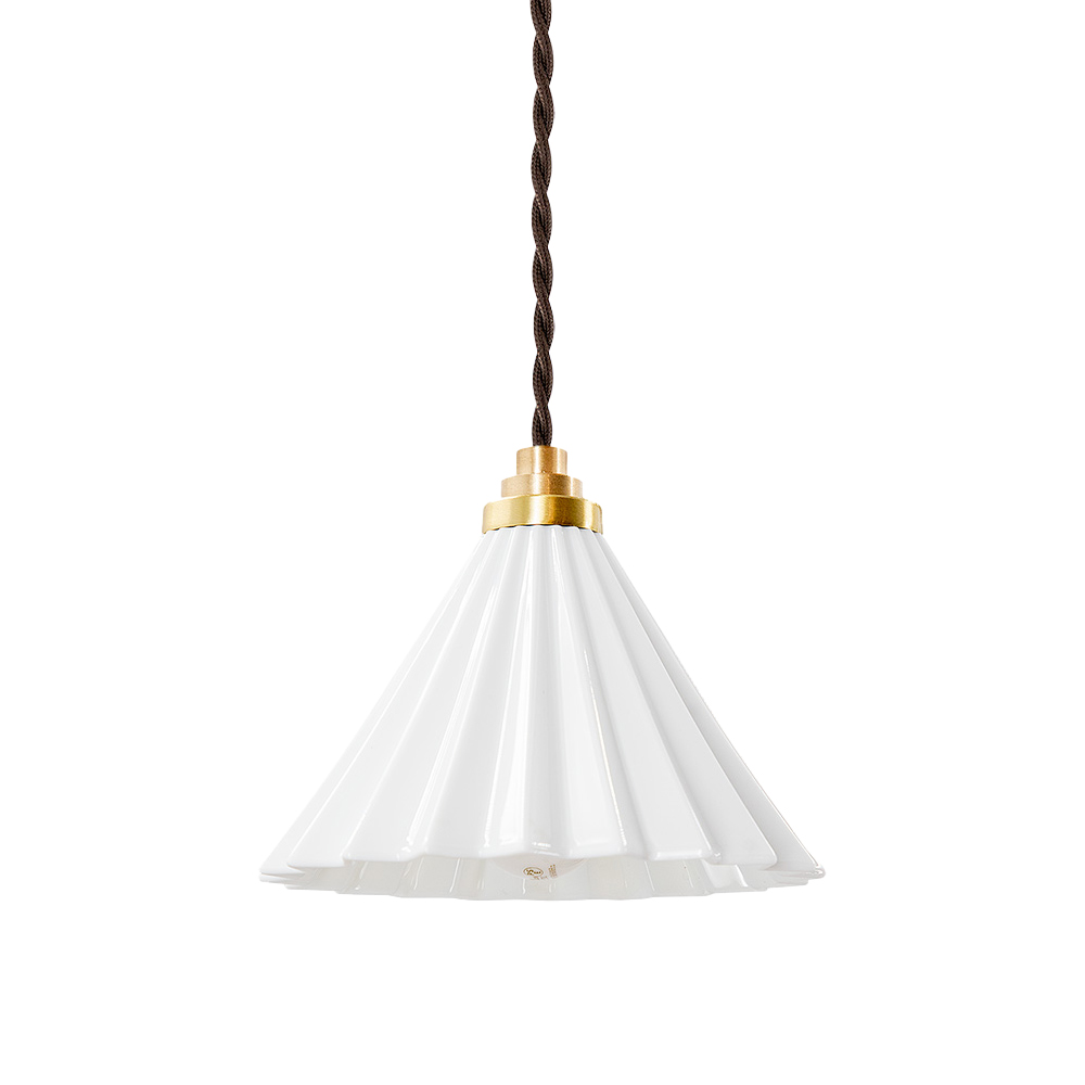 gram eight ペンダントライト 1灯 照明 おしゃれ E17 陶器 真鍮 電球