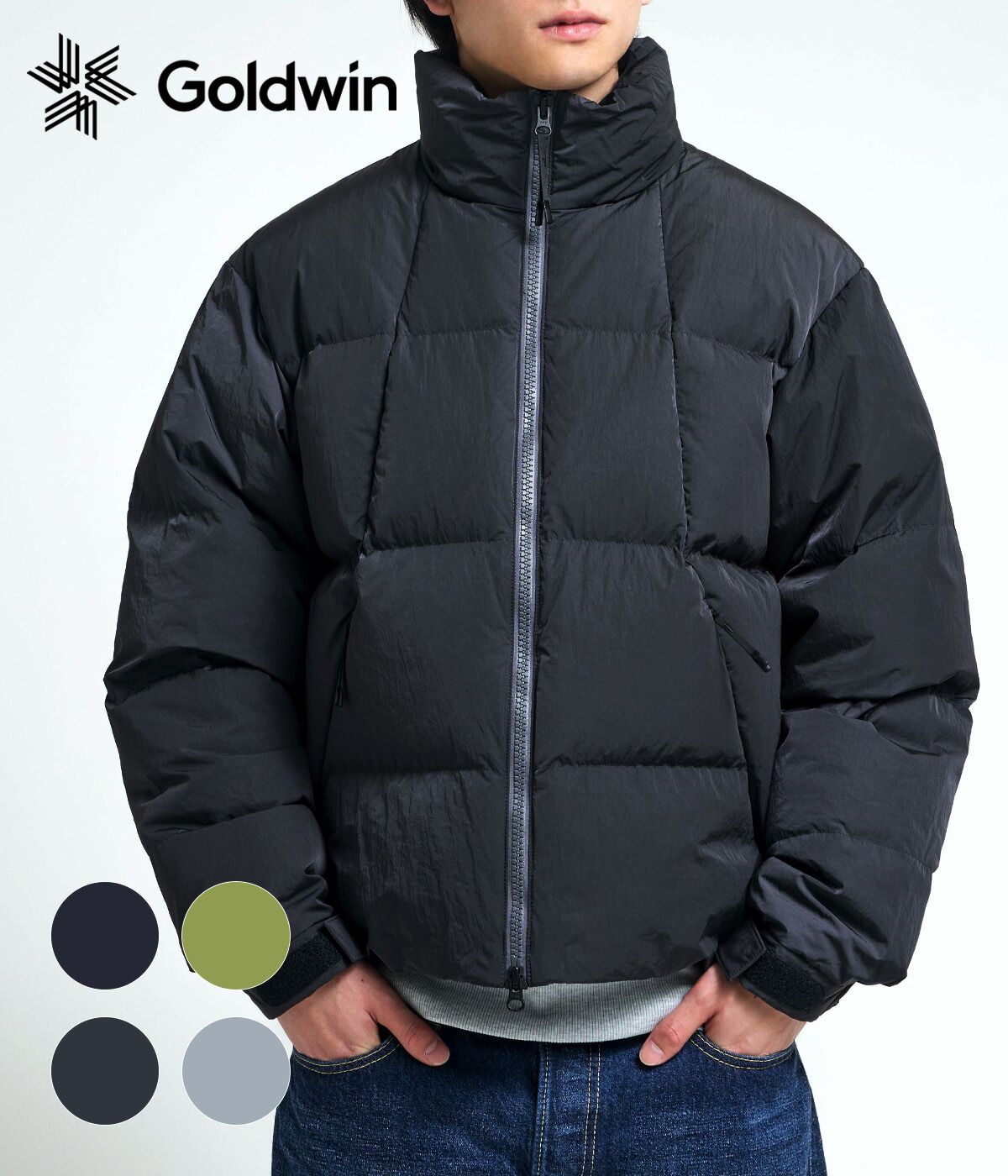 GOLDWIN（ゴールドウイン） ： Dope Dyed Ripple Nylon Down Jacket