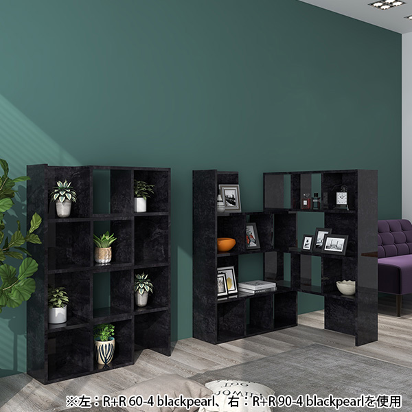 arne（アーネ） ディスプレイラック 完成品 本棚 ブラック