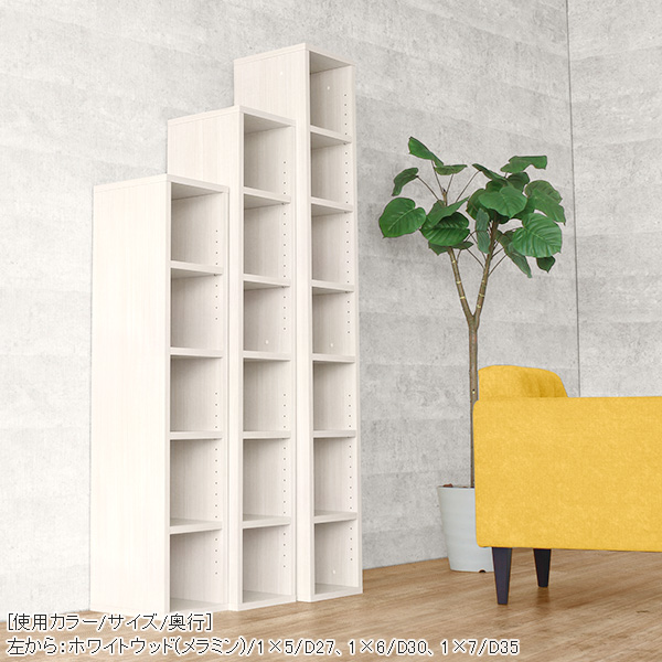 arne（アーネ） オープンラック 奥行30cm 2段 棚 白 本棚 ラック