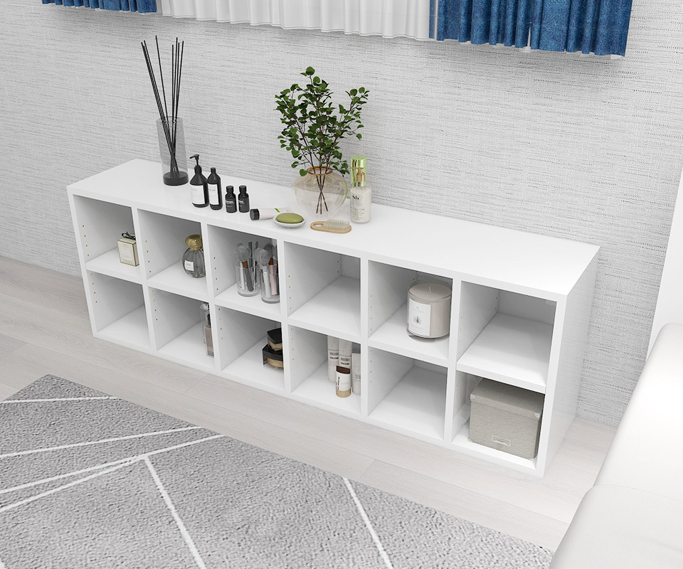 arne（アーネ） オープンラック 2段 棚 白 本棚 大容量 a4 奥行30cm