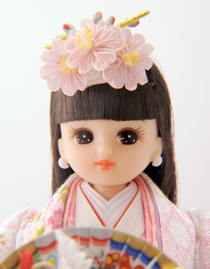 久月 雛人形 リカちゃん 立雛 単品 (白) シリアル入 h273-ri-10-h