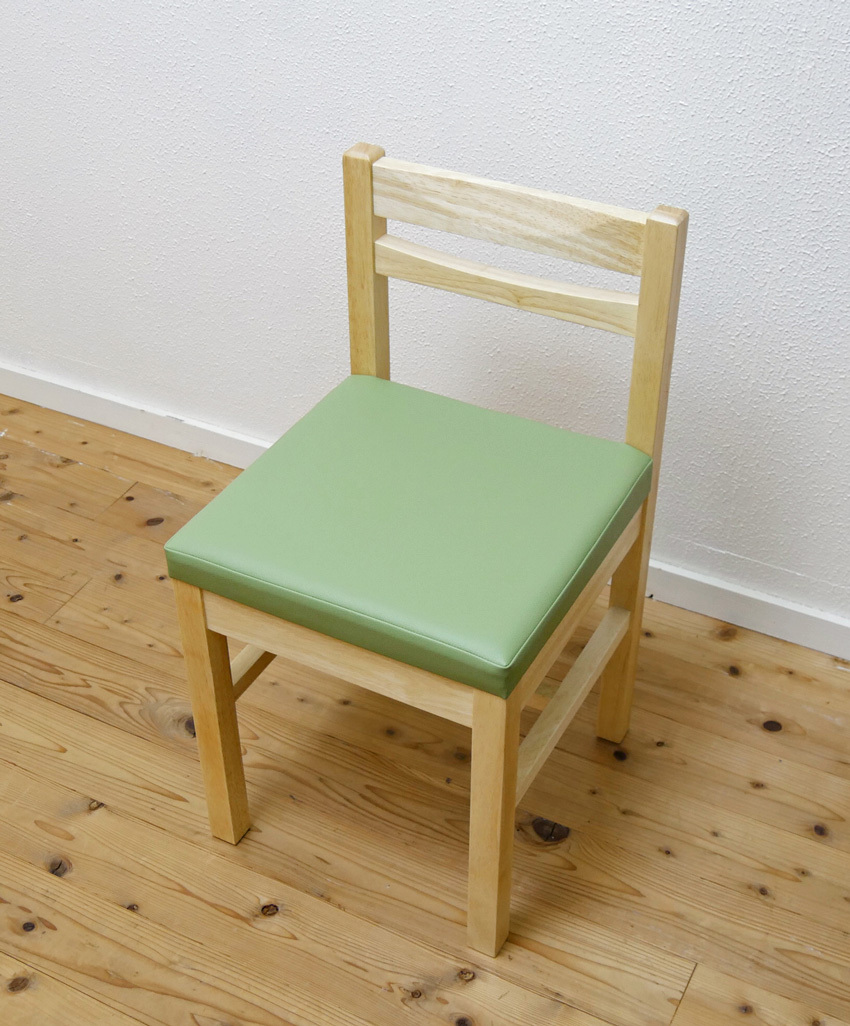 業務用ダイニングチェア 彩花 木製 白木 椅子 座面高45cm テーブル高