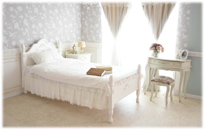 △予約△アンティーク・プリンセス クリームホワイトDELTA シングル