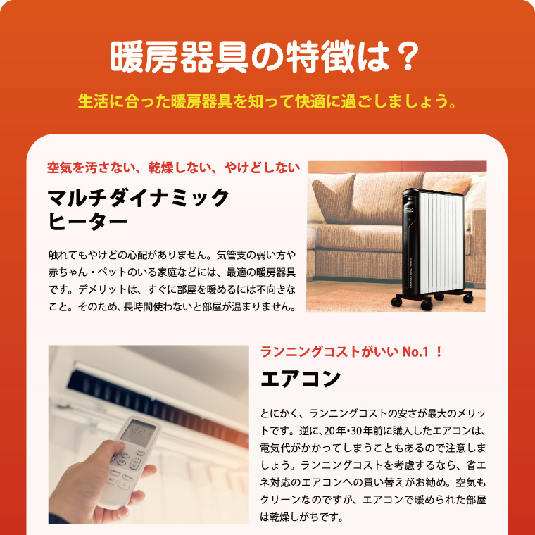 マルチダイナミックヒーター デロンギ 8〜10畳用 ピュアホワイト＋