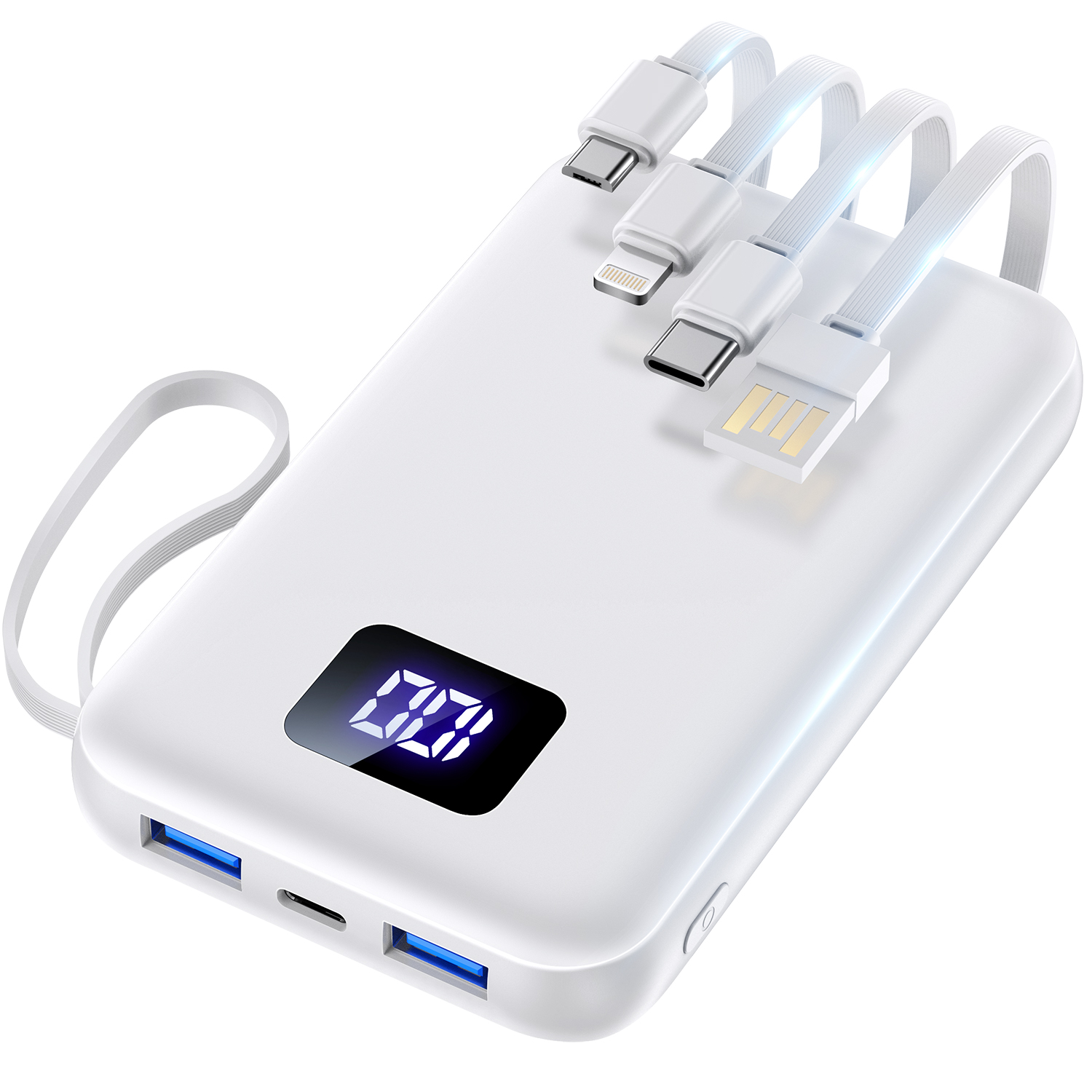 防災備品！クーポンで2682円！】 モバイルバッテリー 軽量 超大容量