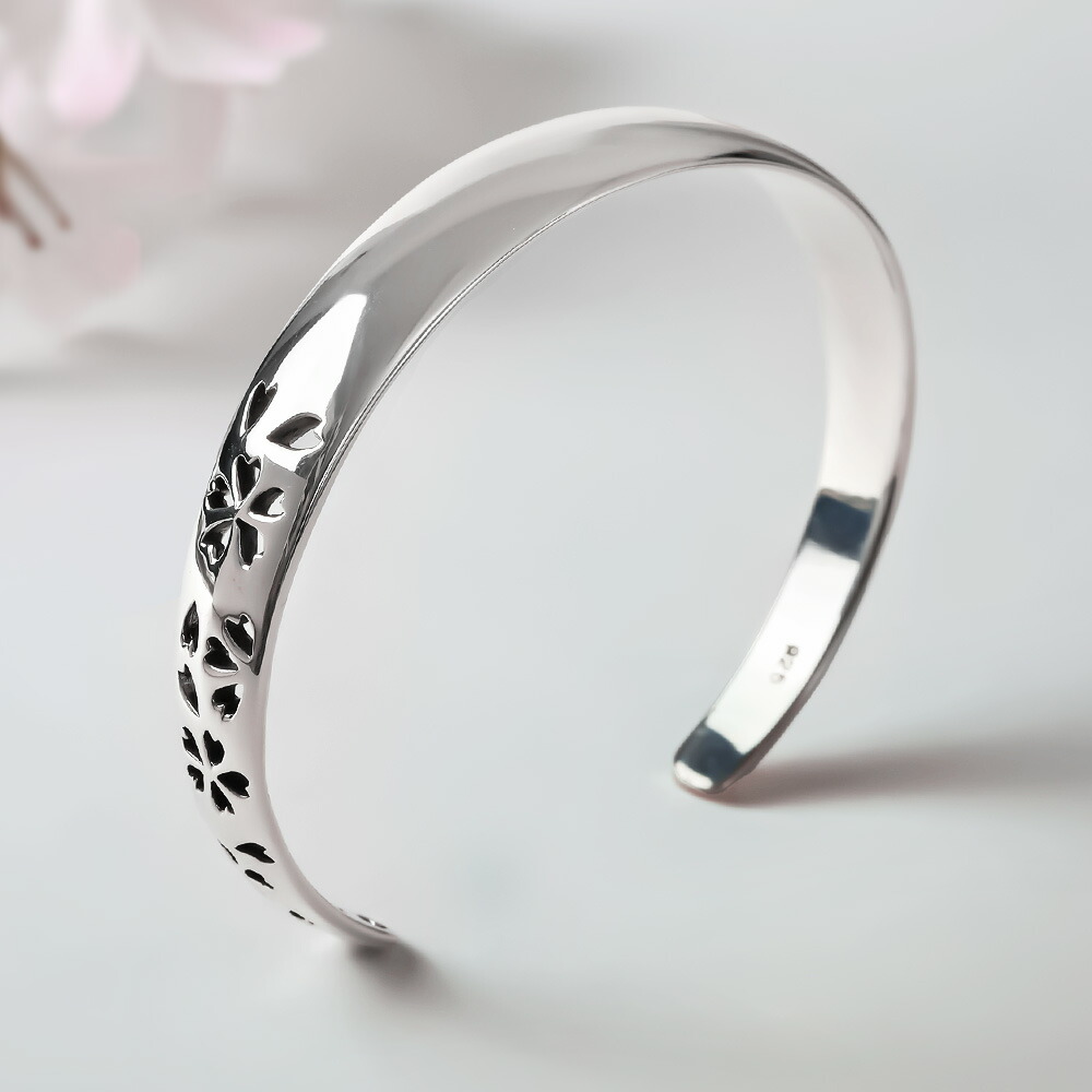 Binich（ビニッチ） ブレスレット メンズ 桜 和柄 シルバー925