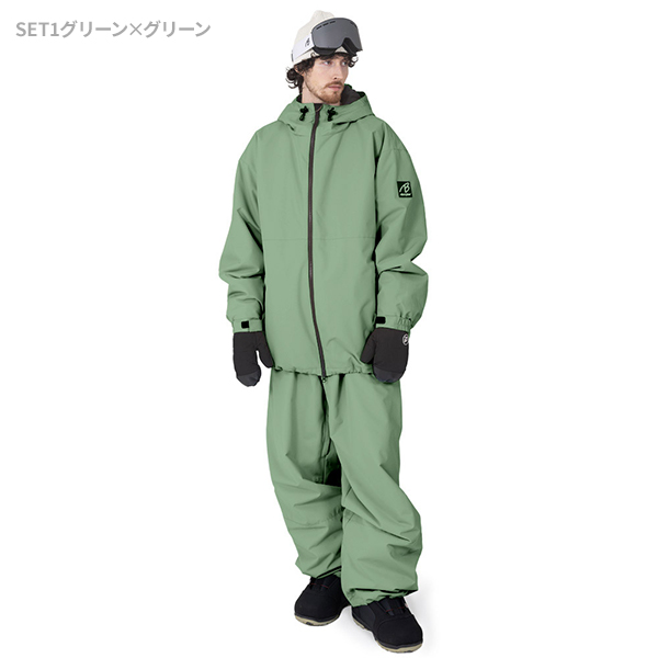 BLACK SNOW スノボウェア メンズ 上下セット スノーボードウェア
