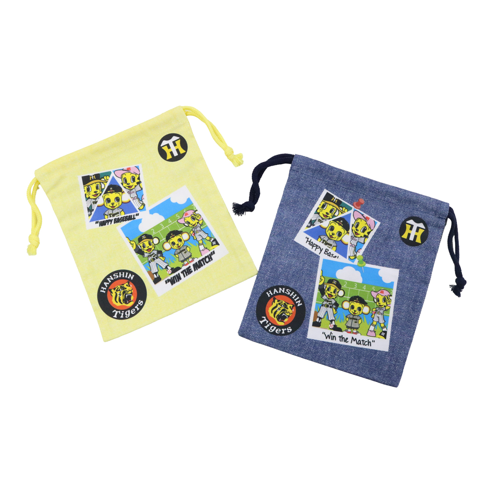 阪神タイガース グッズ キッズ 巾着袋 応援 公認 公式 男の子 女の子