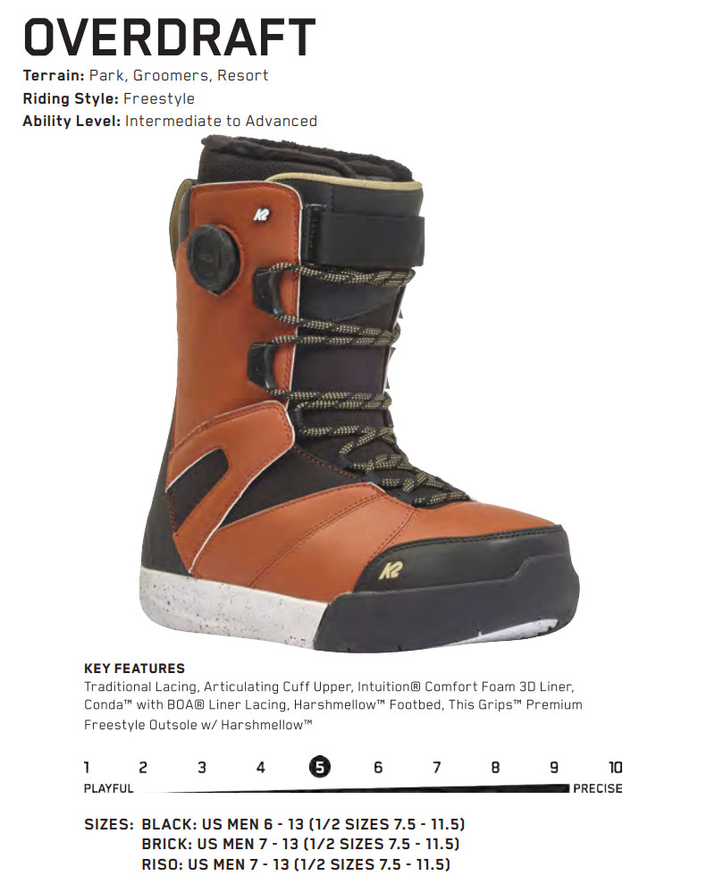 24-25 K2/ケーツー OVERDRAFT オーバードラフト メンズ レディース 熱