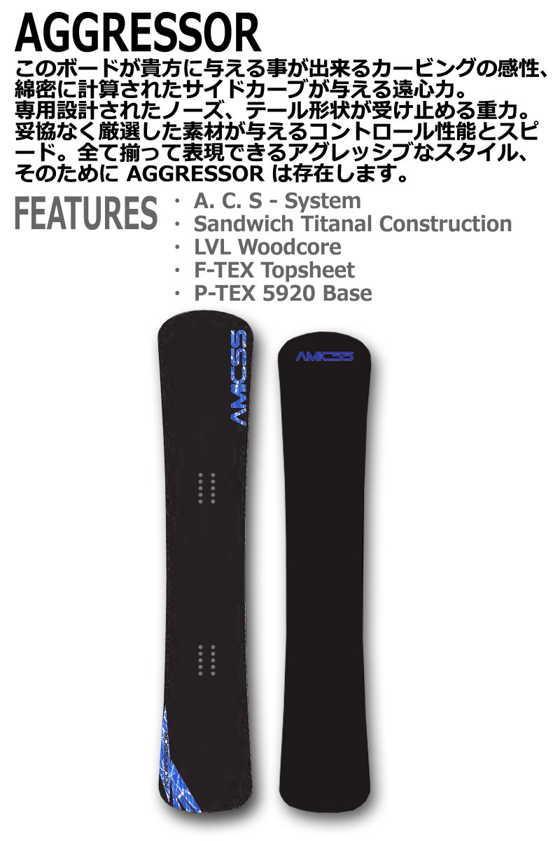 25-26 AMICSS/アミックス AGGRESSOR アグレッサー メンズ レディース
