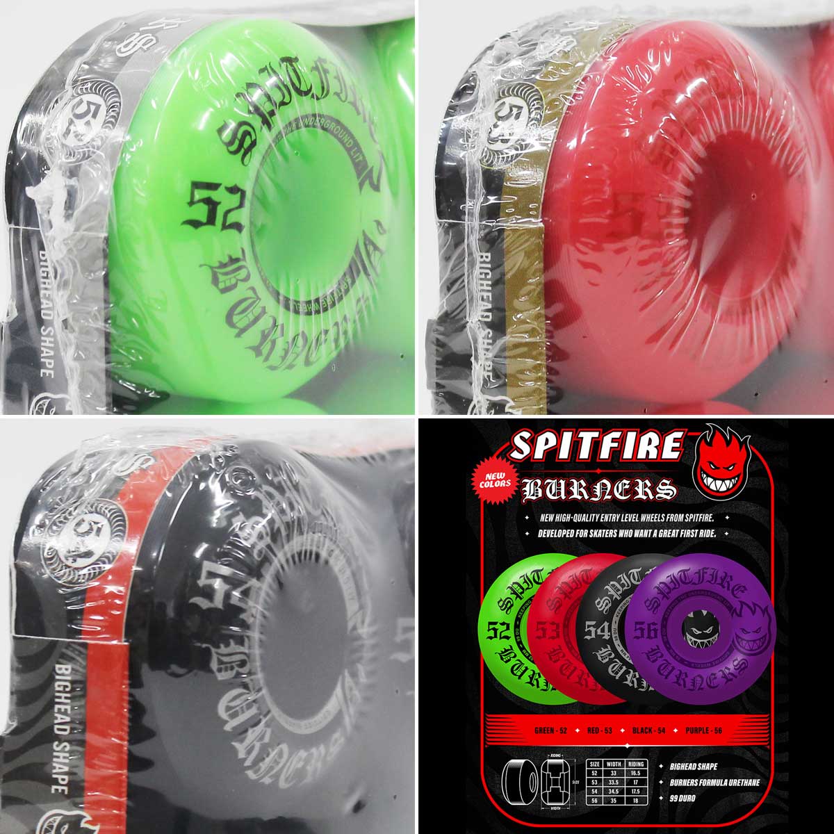 SPITFIRE WHEELS スピットファイア Burners 99D Bigheadl スケボー