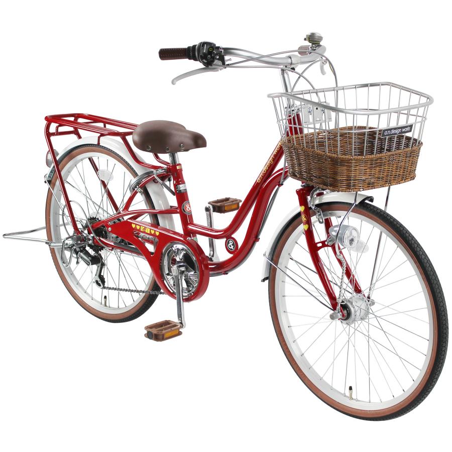 自転車 子供用 6段変速 おしゃれ 22インチ a.n.design works オート