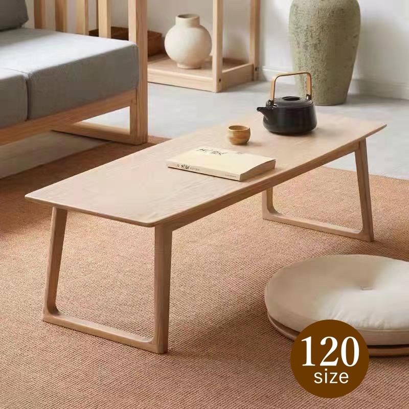 ローテーブル センターテーブル 120cm 天然木 オーク材 おしゃれ