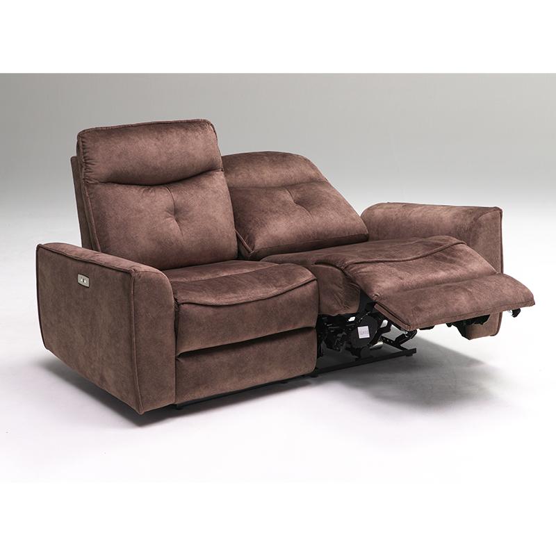 電動ソファ 電動 幅190 レザーファブリック リクライニング 3人掛け