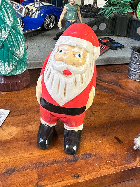 サンタクロース 木彫り人形 ワーキングサンタ （小さいサイズ