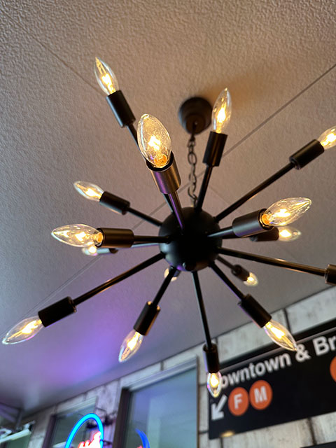 スプートニクランプ 16灯タイプ本体 LED球対応 （マットブラック